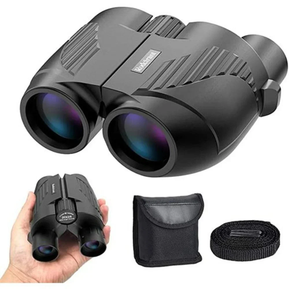 Binoculars 20x25 for Adults and Kids with Low Light Vision, Compact Binoculars